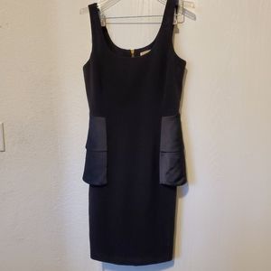 Michael Kors Black Sleeveless Dress with Ruffle